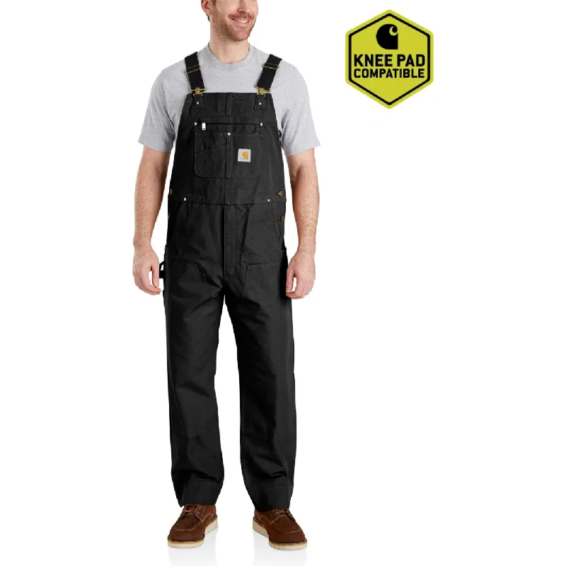 Carhartt Bib Overalls Black 102776 Sophisticated Men's French