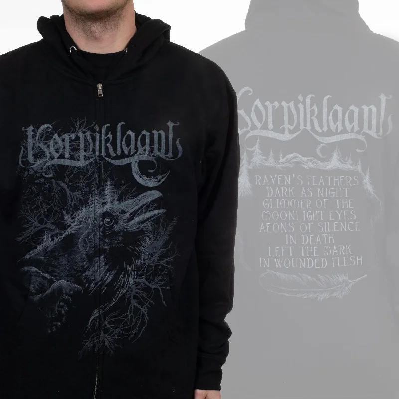 Korpiklaani "Raven" Zip Hoodie Vintage Men's 1970S Disco