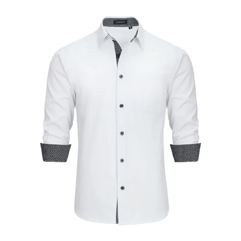 Casual Formal Shirt with Pocket - WHITE Lumberjack