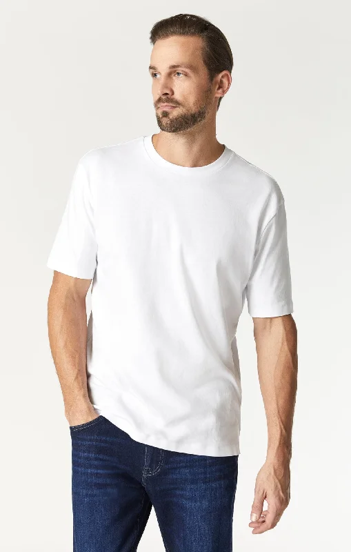 BASIC CREW NECK T-SHIRT IN WHITE Modern Men's 