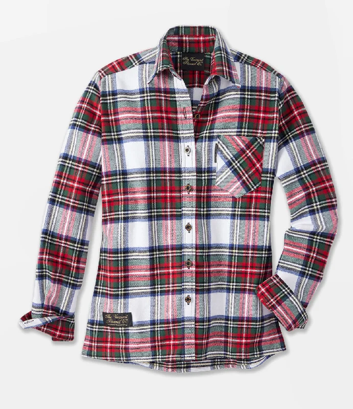 Women's Classic Flannel Shirt - Modern Stewart Refined Men's Hand