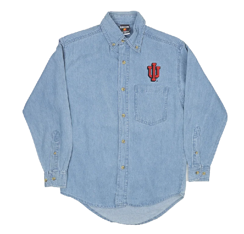 YOUTH UNIVERSITY OF INDIANA HOOSIERS L/S BUTTON DOWN INDIGO - SSDJKT01 Youthful Men's Anime