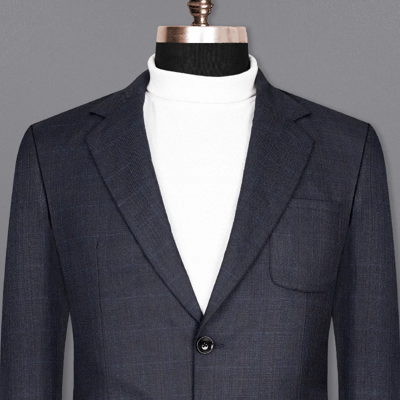 Vulcan Navy Wool Rich Sports Blazer Gym