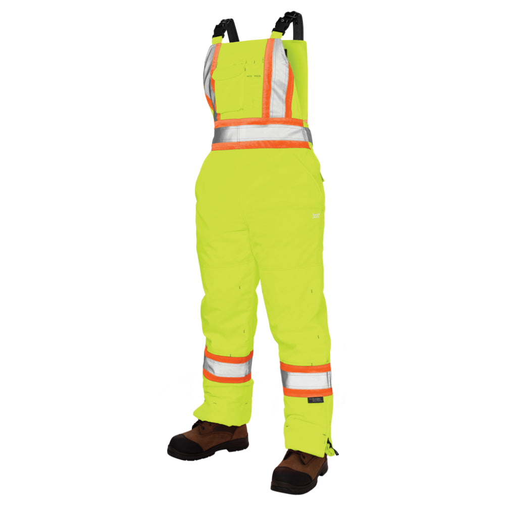 Tough Duck® Hi Vis Women's Insulated Flex Safety Bib - X-Back - SB07 Unique Men's Upcycled