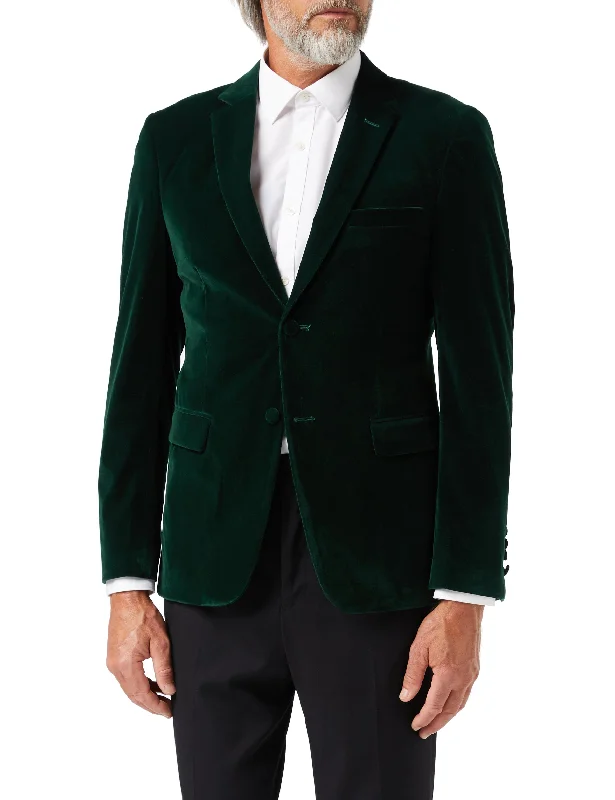 GARY- GREEN VELVET BLAZER Gym