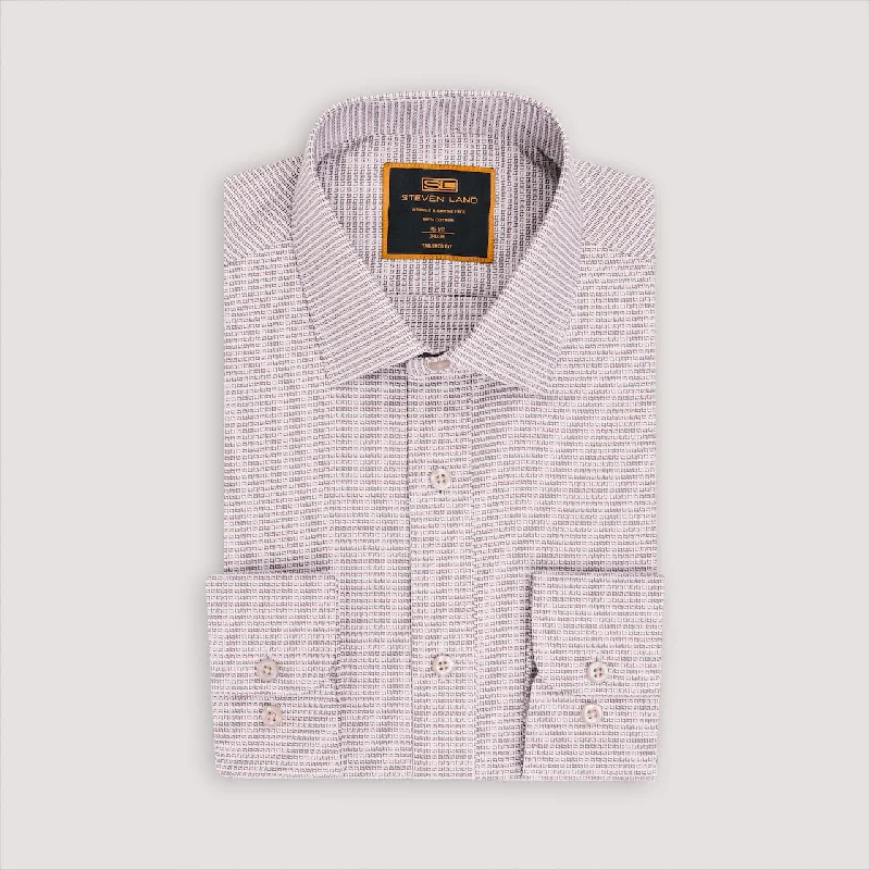 The Jet-Setter Dress Shirt | Classic Collar | Rounded Barrel Cuff | 100% Cotton Relaxed Men's Australian 