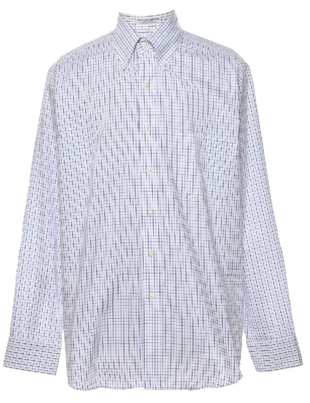 Izod Checked Shirt - L Refined Men's Velvet