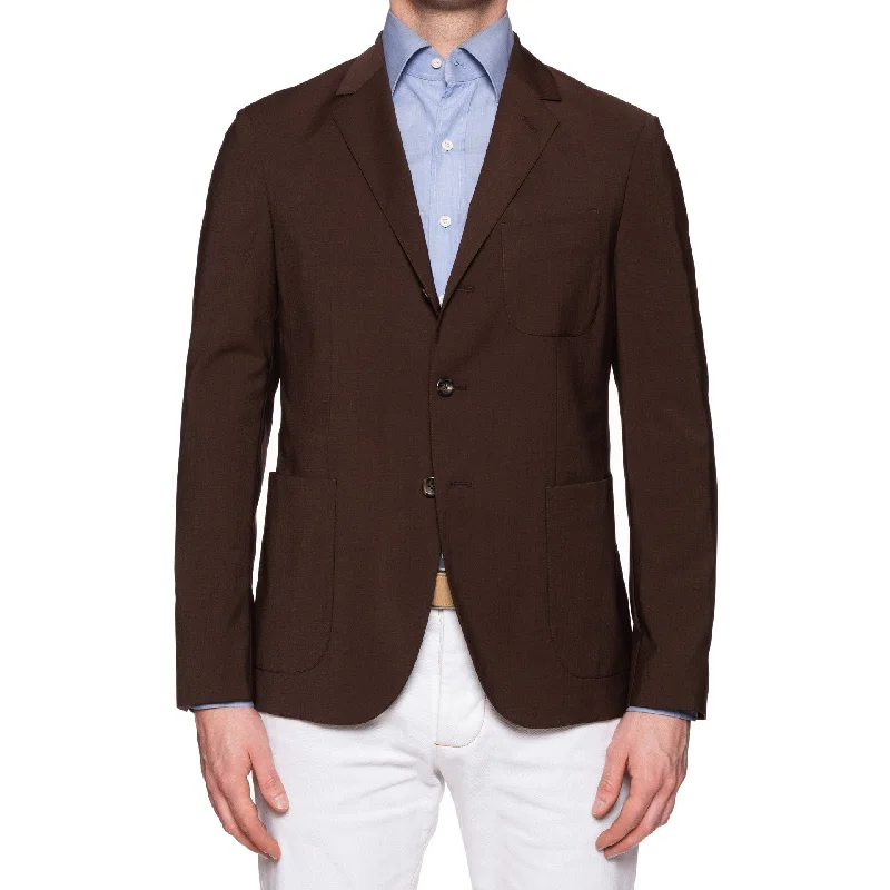 BOGLIOLI Milano "Dover" Brown Wool Soft Jacket Sport Coat EU 48 NEW US 38 Cclassic Men's Tweed