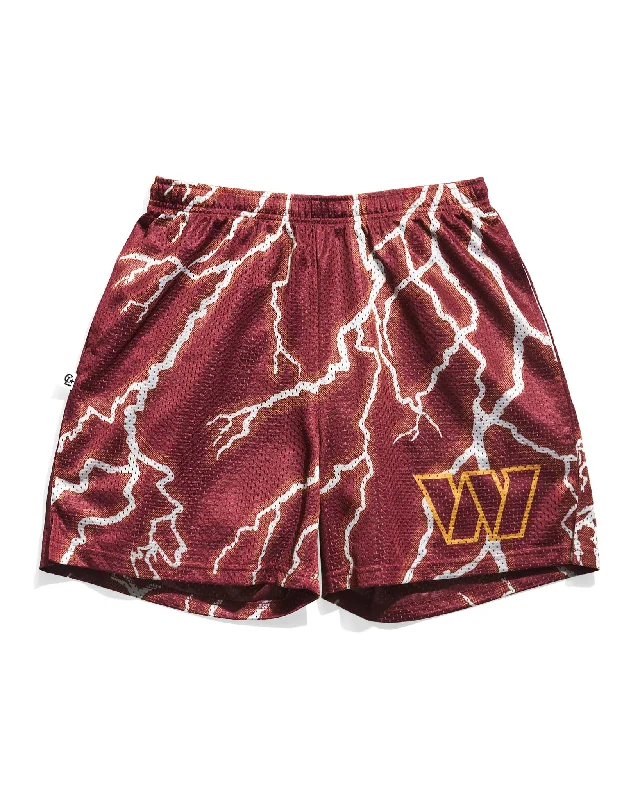 Washington Commanders Lightning Retro Shorts Practical Men's Multi