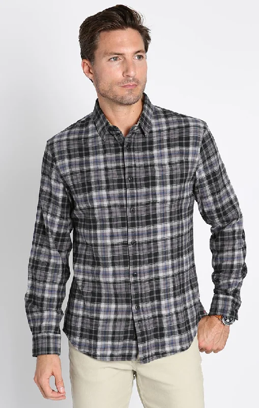 GREY PLAID FLANNEL