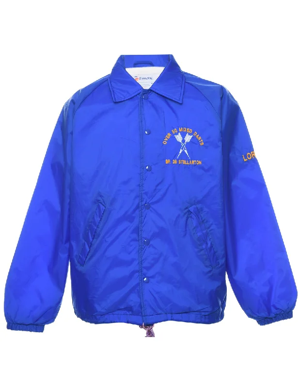 Blue Nylon Jacket - M Modern Men's Tech