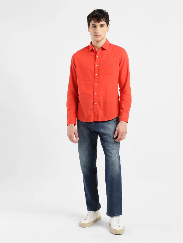 Men's Solid Slim Fit Shirt Bold Men's Animal