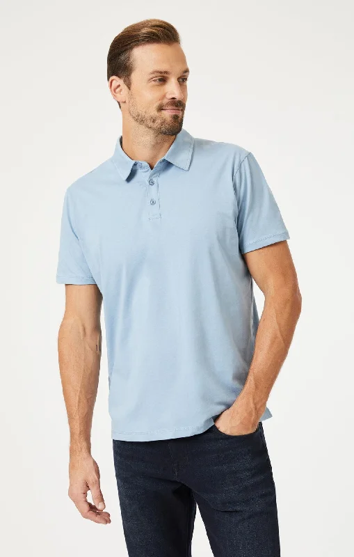 BASIC POLO SHIRT IN FADED DENIM Classic Men's Pin