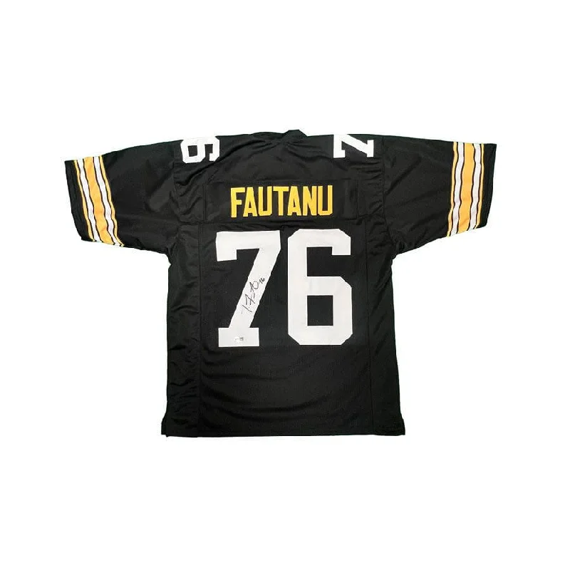 Troy Fautanu Signed Custom Alternate BLOCK #'s Football Jersey Relaxed Men's Beach