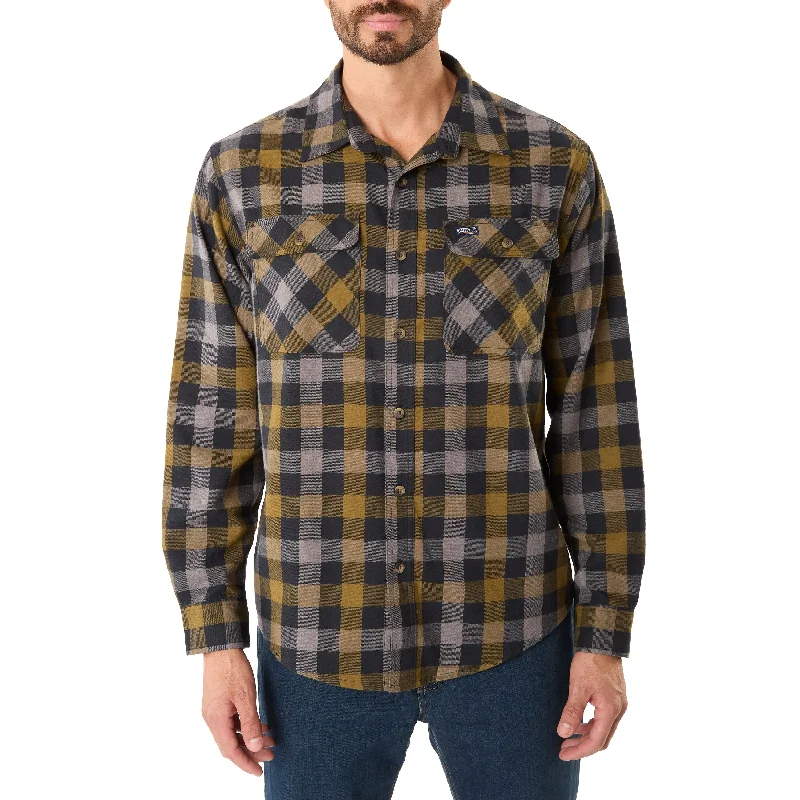 TWO-POCKET FLANNEL SHIRT Edgy Men's Punk