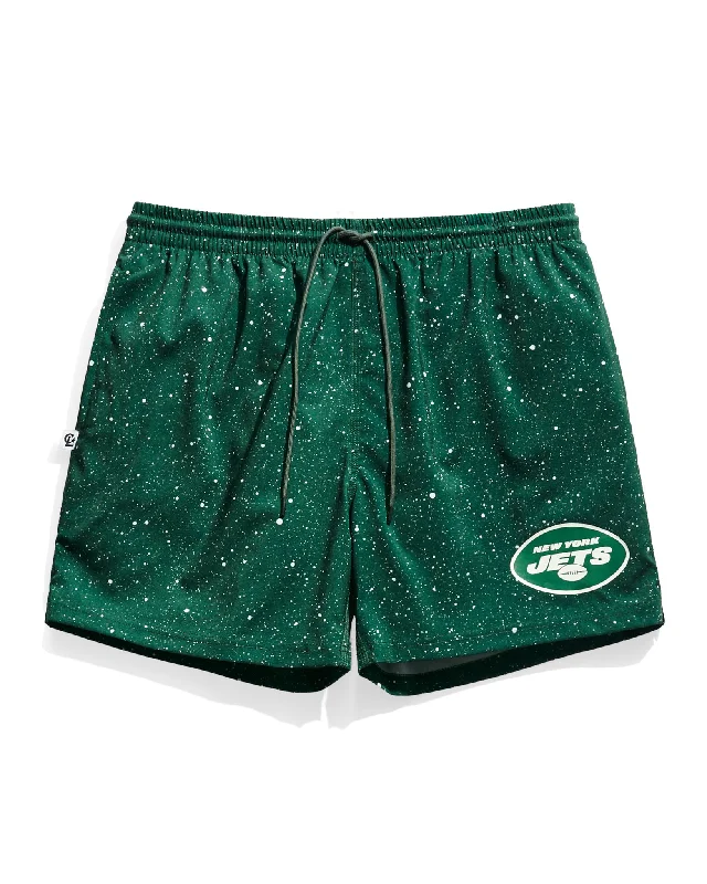 New York Jets Speckle Active Shorts Unique Men's Upcycled