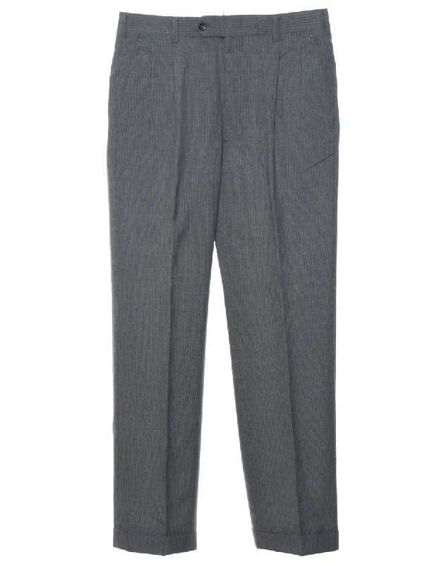 Grey Trousers - W30 L28 Casual Men's Loose