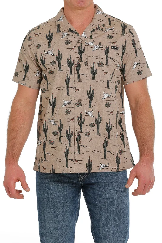 Cinch Men’s Catcus Camp Shirt Cozy Men's Winter