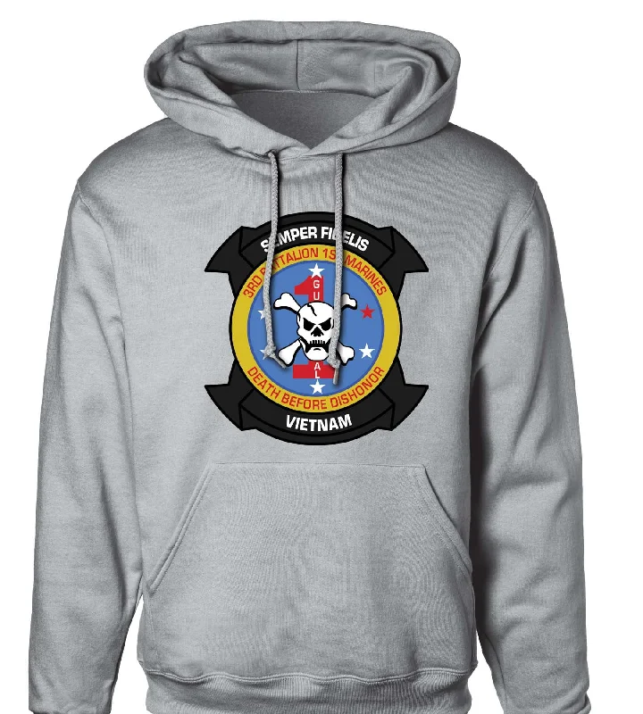 3rd Battalion 1st Marines Hoodie Elegant Men's Formal 