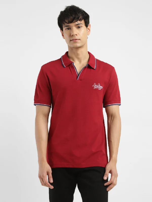 Men's Solid Slim Fit Polo T-shirt Tough Men's Military