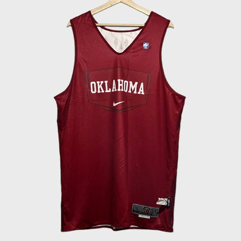 Oklahoma Sooners Team Issued Basketball Practice Jersey L Unique Men's Upcycled