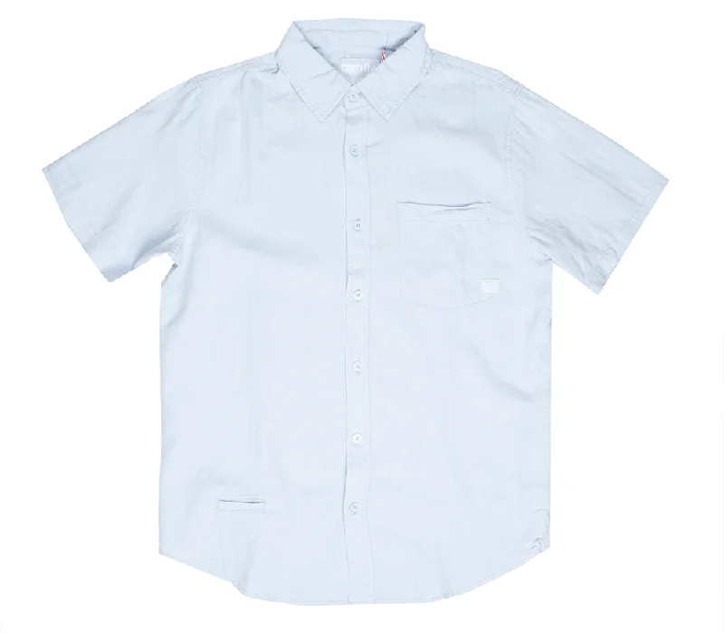 BORN FLY S/S BUTTON DOWN ICE - 2305W4735 Streetwear Style