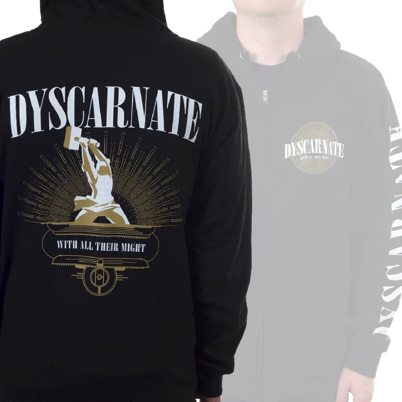 Dyscarnate "With All Their Might" Zip Hoodie Sophisticated Men's French