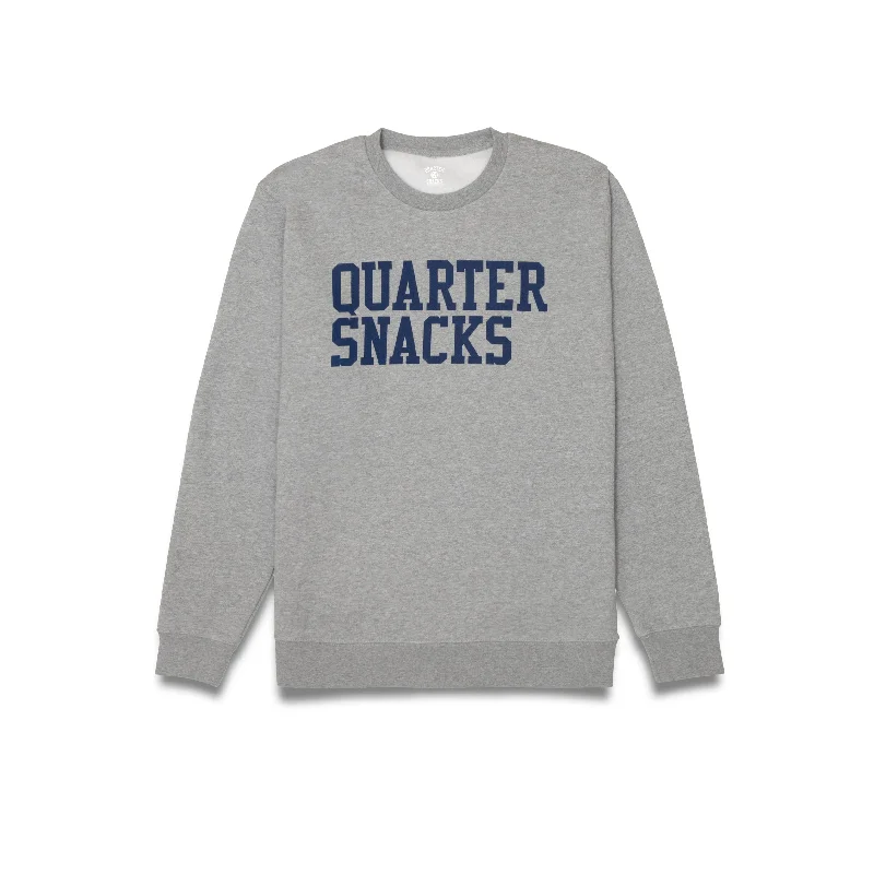 Quartersnacks Dorm Room Crewneck Sweatshirt Heather Grey Elegant Men's Cashmere