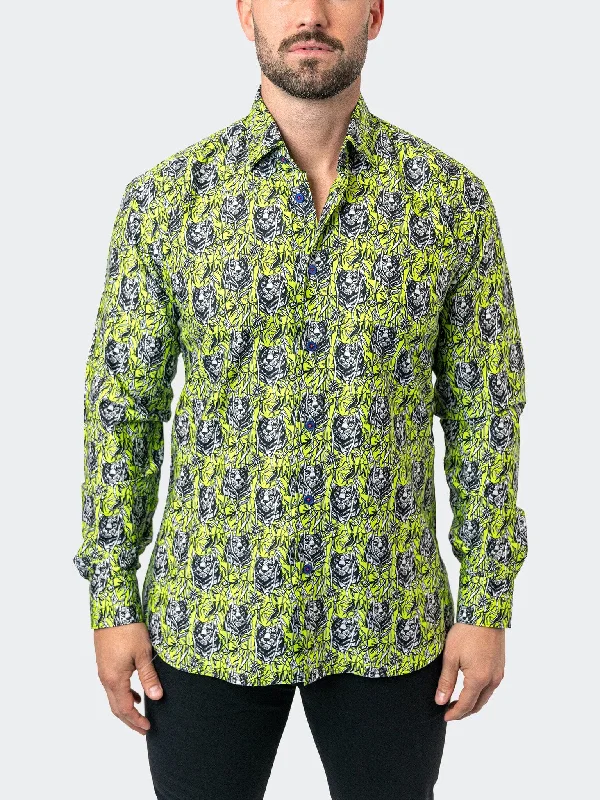 Fibonacci Jungle 70 Green Preppy Men's College