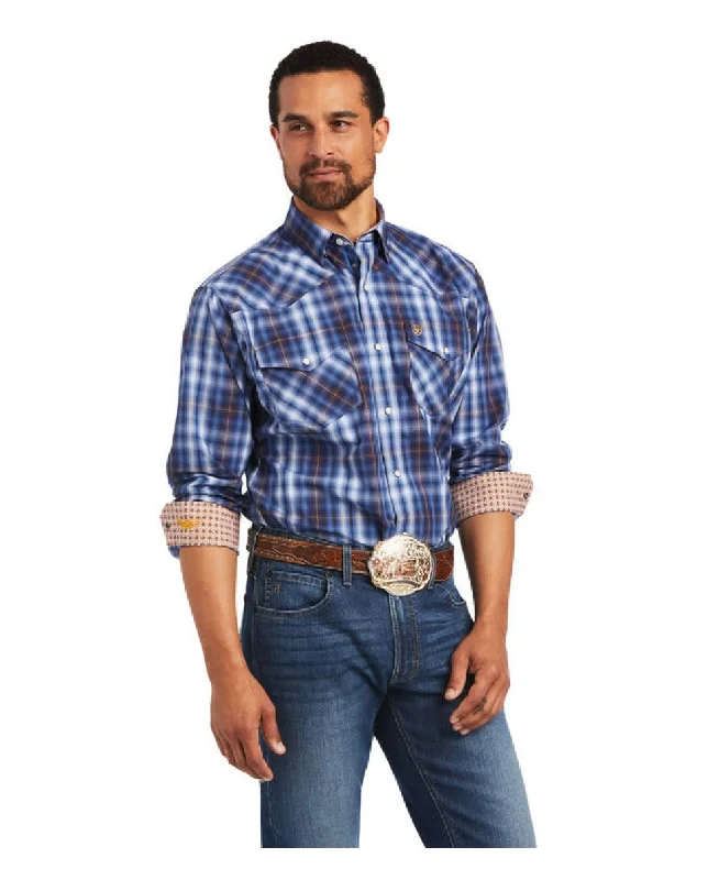 Ariat Men’s Relentless Inexorable Stretch Classic Fit Snap Shirt Trendy Men's Oversized