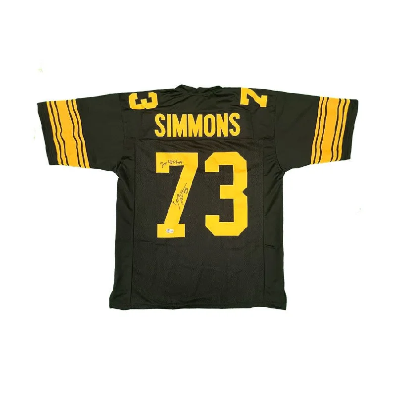 Kendall Simmons Signed Custom Alternate Jersey with 2X SB Champs Dynamic Men's Glow