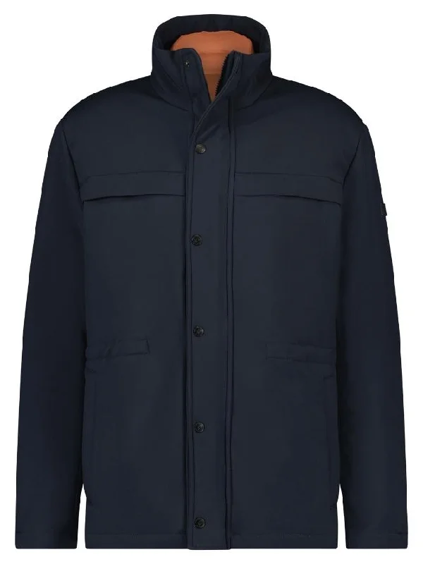 DARK BLUE TECHNICAL JACKET Cozy Men's Sherpa