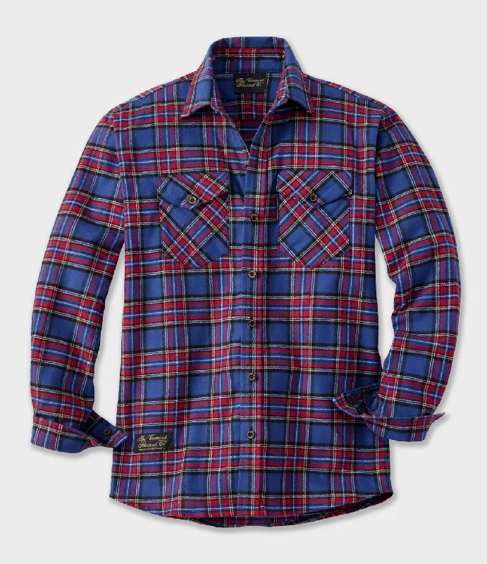 Men's Classic Flannel Shirt - Hepburn Minimalist Men's Casual 