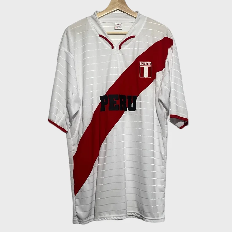 Vintage Peru Home Soccer Jersey XL Luxurious Men's High