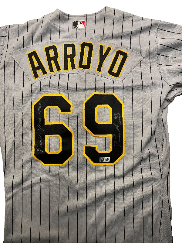 Bronson Arroyo Autographed Authentic Pirates Jersey - Player's Closet Project Artistic Men's Avant