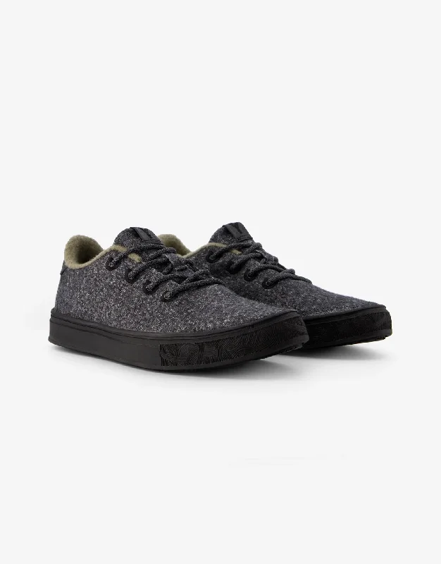 YY Nation Cirro Charcoal/Black Wool Sneaker Streetwear Style