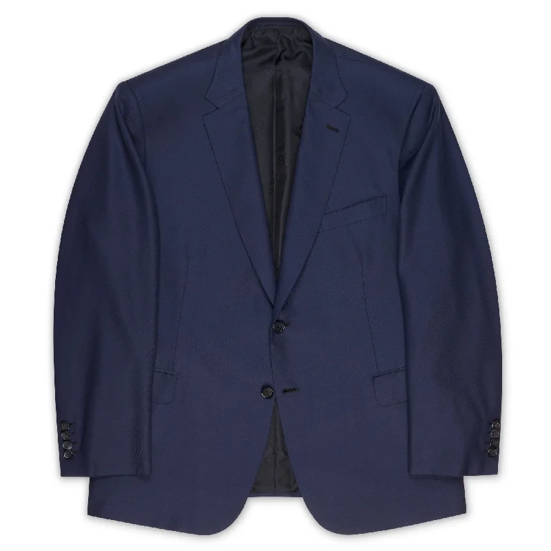 BRIONI "BRUNICO" Handmade Navy Blue Super 150's Jacket Blazer EU 62 NEW US 52 Refined Men's Hand