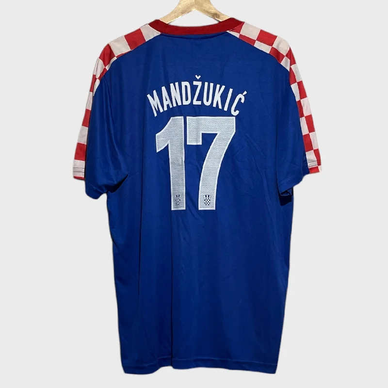 Mario Mandzukic Croatia Away Soccer Jersey XL Trendy Men's Oversized