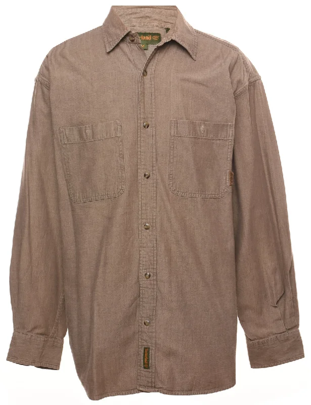 Light Brown Shirt - M Earthy Men's Hemp