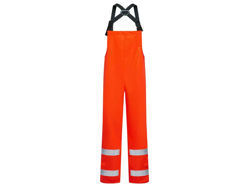 Portwest® Flexarc Polyurethane Flame Resistant  Cotton Bib Pants - Orange - I7215BT Artistic Men's Hand