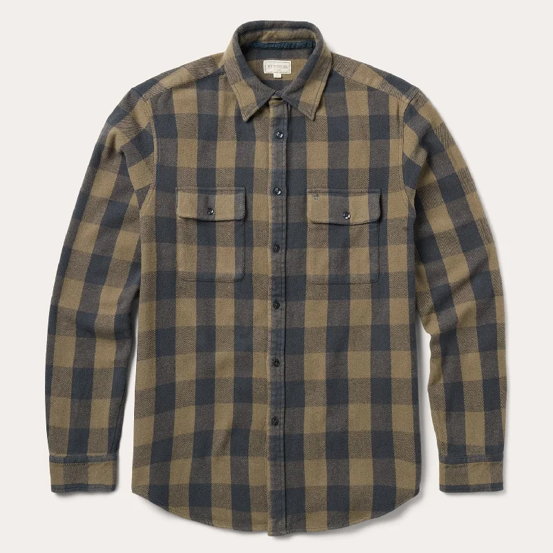 Buffalo Check Flannel Shirt Stylish Men's Tropical 