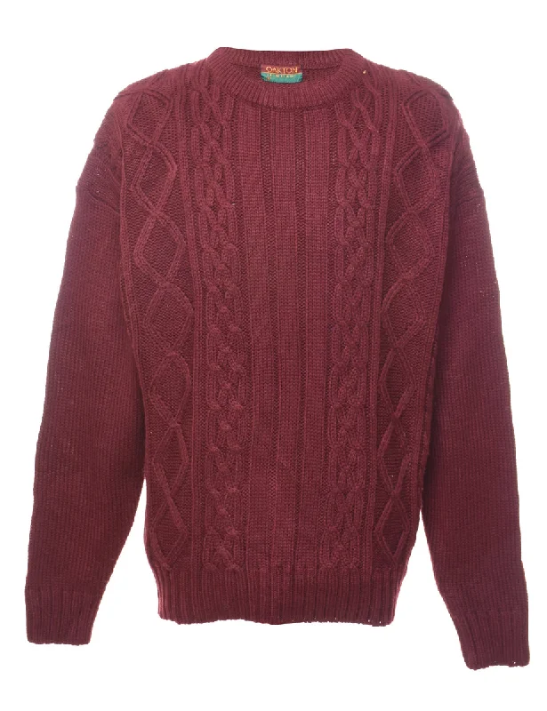 Oakton Cable Knit Jumper - XL Tailored