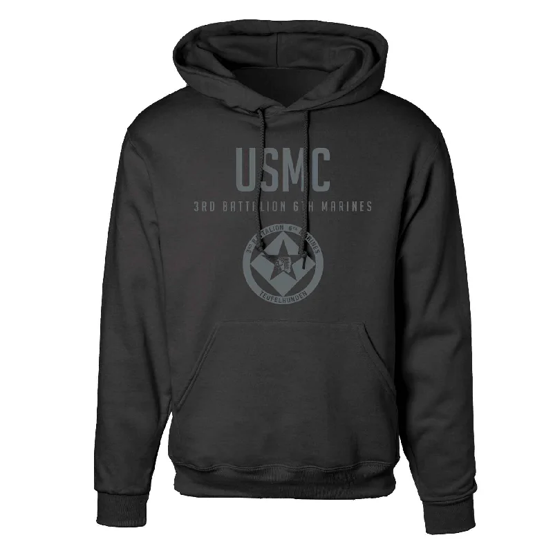 3rd Battalion 6th Marines Tonal Hoodie Dynamic Men's Moto