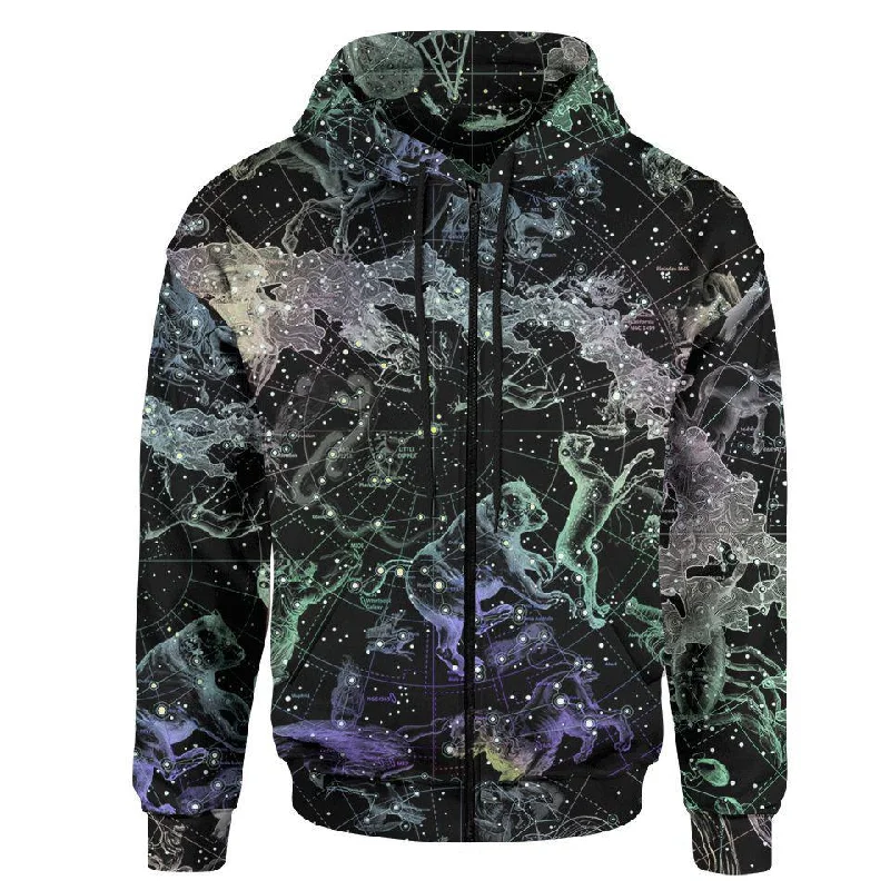 Constellations Zip Hoodie Dynamic Men's High