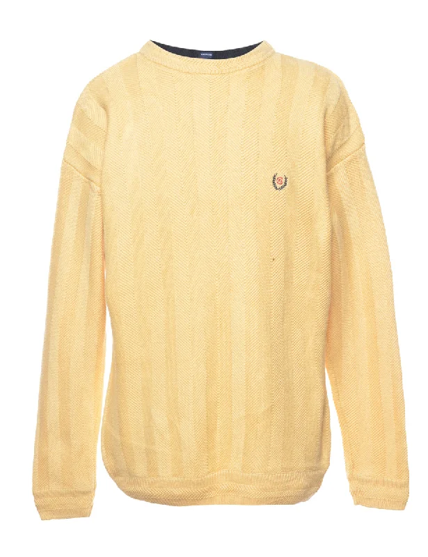 Chaps Pale Yellow Jumper - S Dynamic Men's Moto