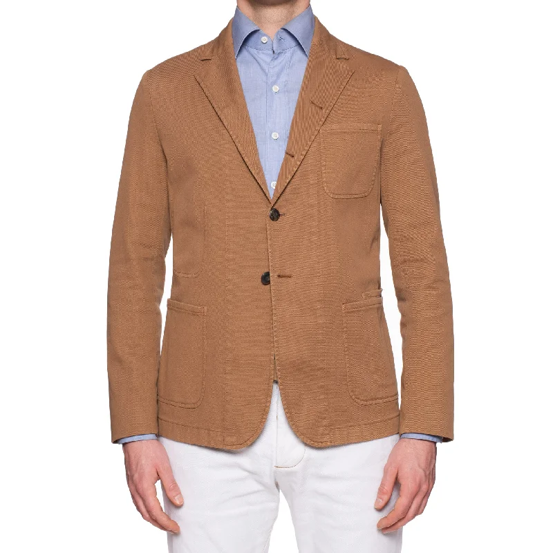 BOGLIOLI Milano "67" Light Brown Cotton 4 Button Unlined Jacket EU M NEW US 40 Refined Men's European