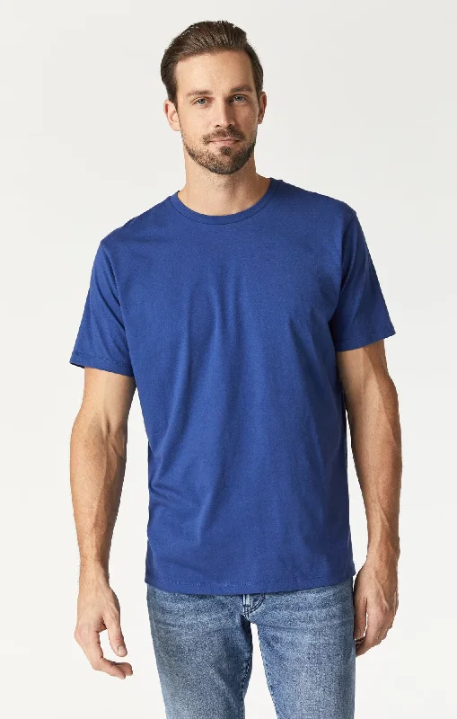 CREW NECK T-SHIRT IN TWILIGHT BLUE Tailored