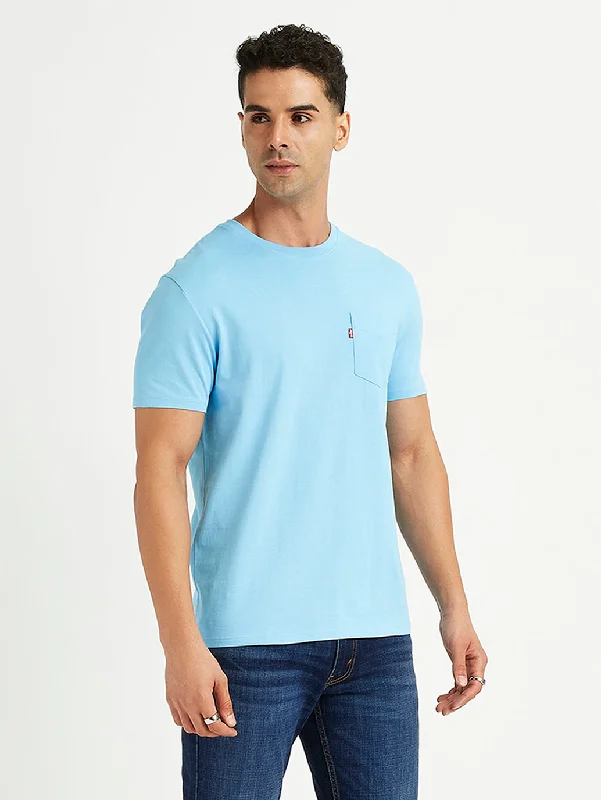 Men's Solid Slim Fit T-Shirt Elegant Men's Formal 