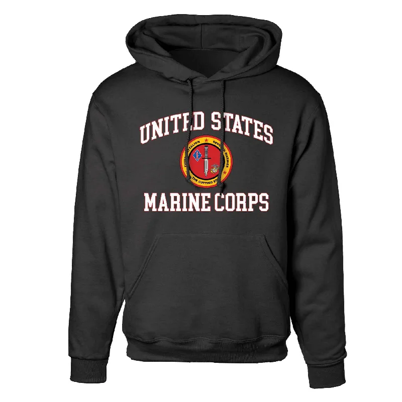 3rd Battalion 7th Marines USMC Hoodie Confident Men's High