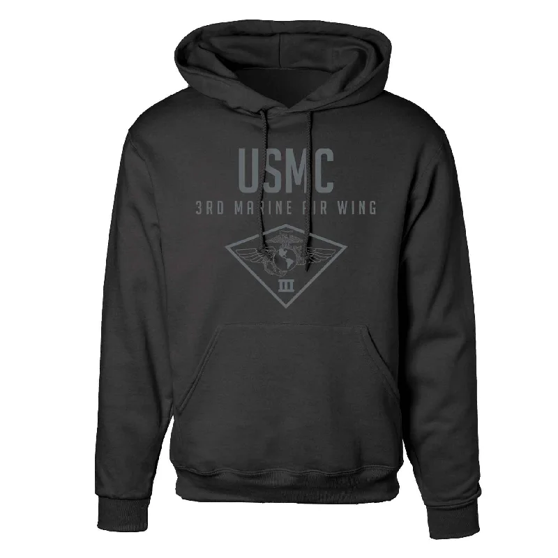 3rd Marine Air Wing Tonal Hoodie Casual Men's Loose